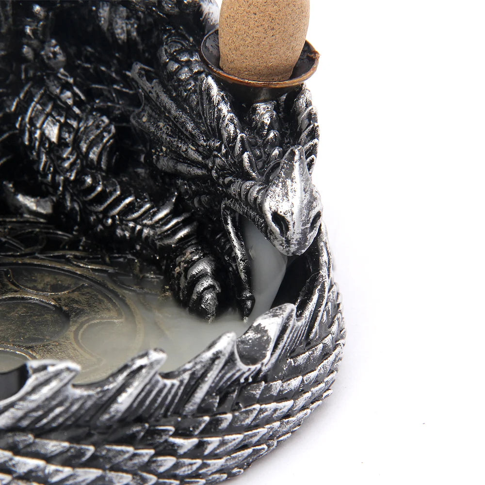 Dragon Waterfall Incense Burner + Free Ring