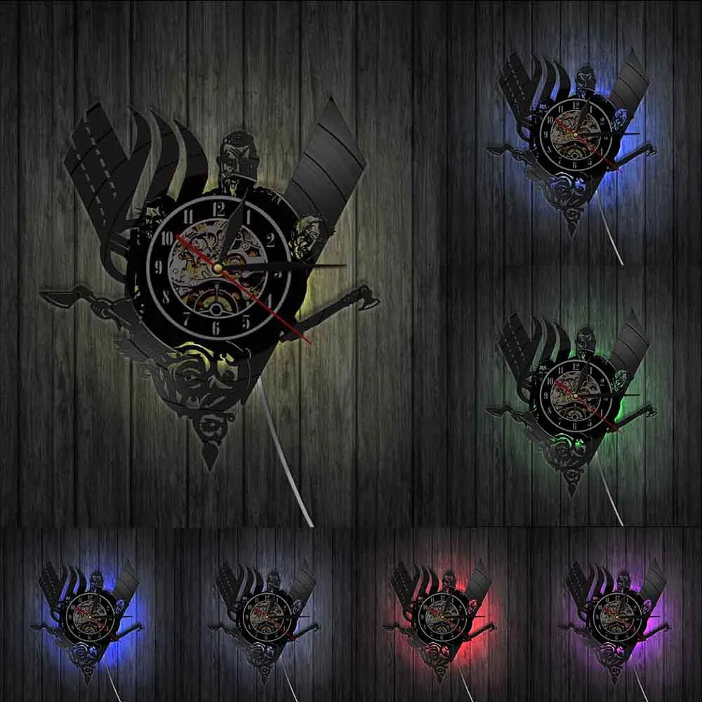 Vikings RGB LED Wall Clock