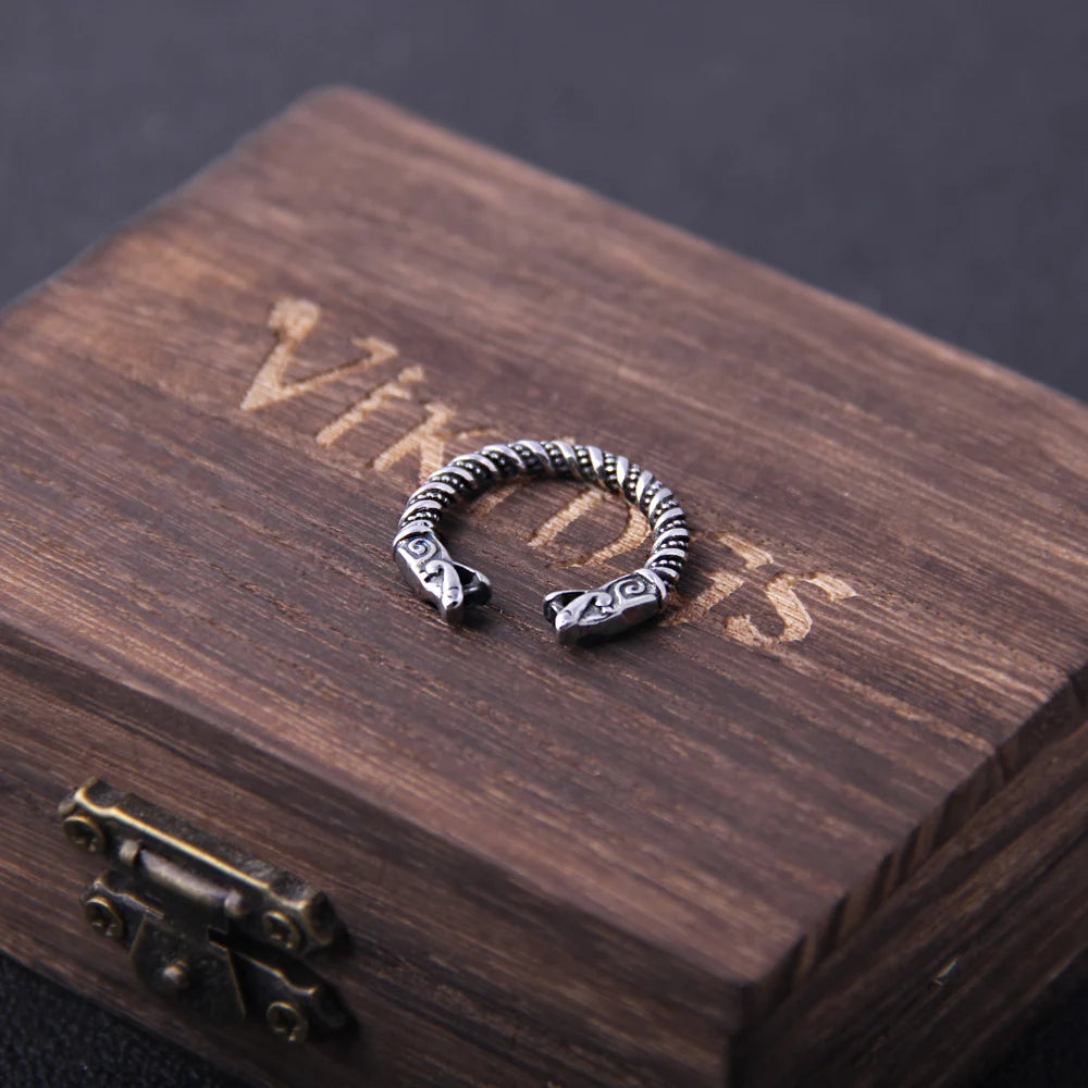 Viking Dragon Totem Statement Ring