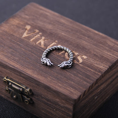 Viking Dragon Totem Statement Ring