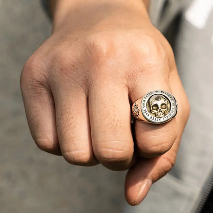 925 Sterling Silver Skull Ring for Men