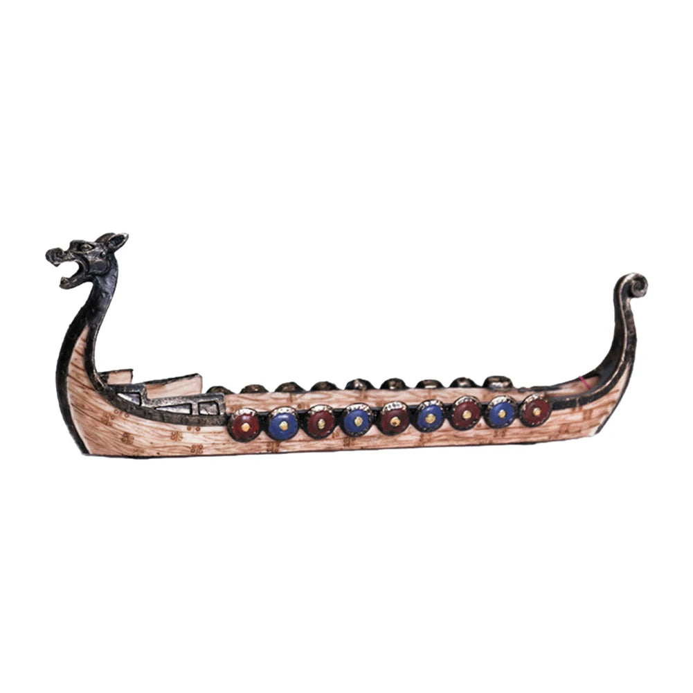 Viking Ship Dragon Boat Incense Holder