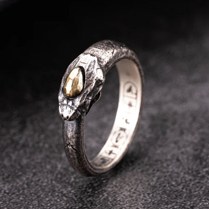 Darkness Apophis Snake Ring - 925 Sterling Silver