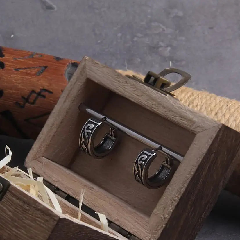 Geometric Huggie Hoop Earrings