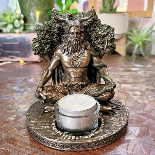 Cernunnos Statue Candle Holder