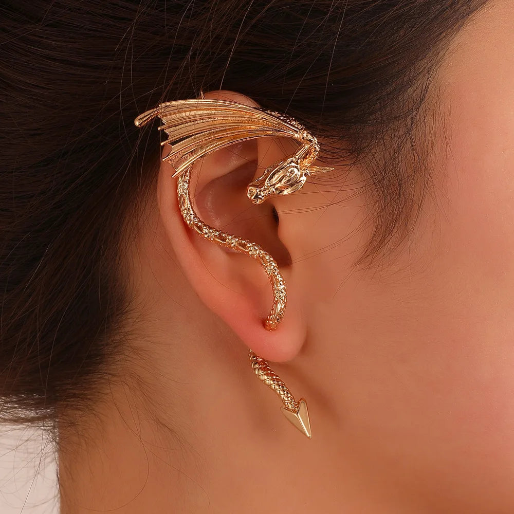 Elegant Dragon Ear Cuff Earring