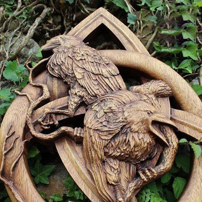 Norse Pagan Odin’s Ravens Wall Hanging Decor