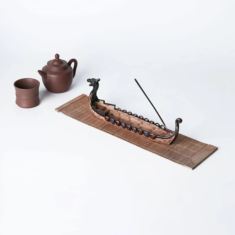 Viking Ship Dragon Boat Incense Holder