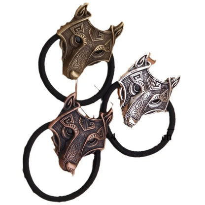 Viking Celtic Wolf Ponytail Hair Ties