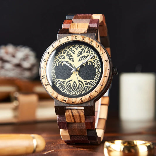 Yggdrasil Wooden Viking Wristwatch