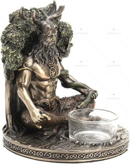 Cernunnos Statue Candle Holder