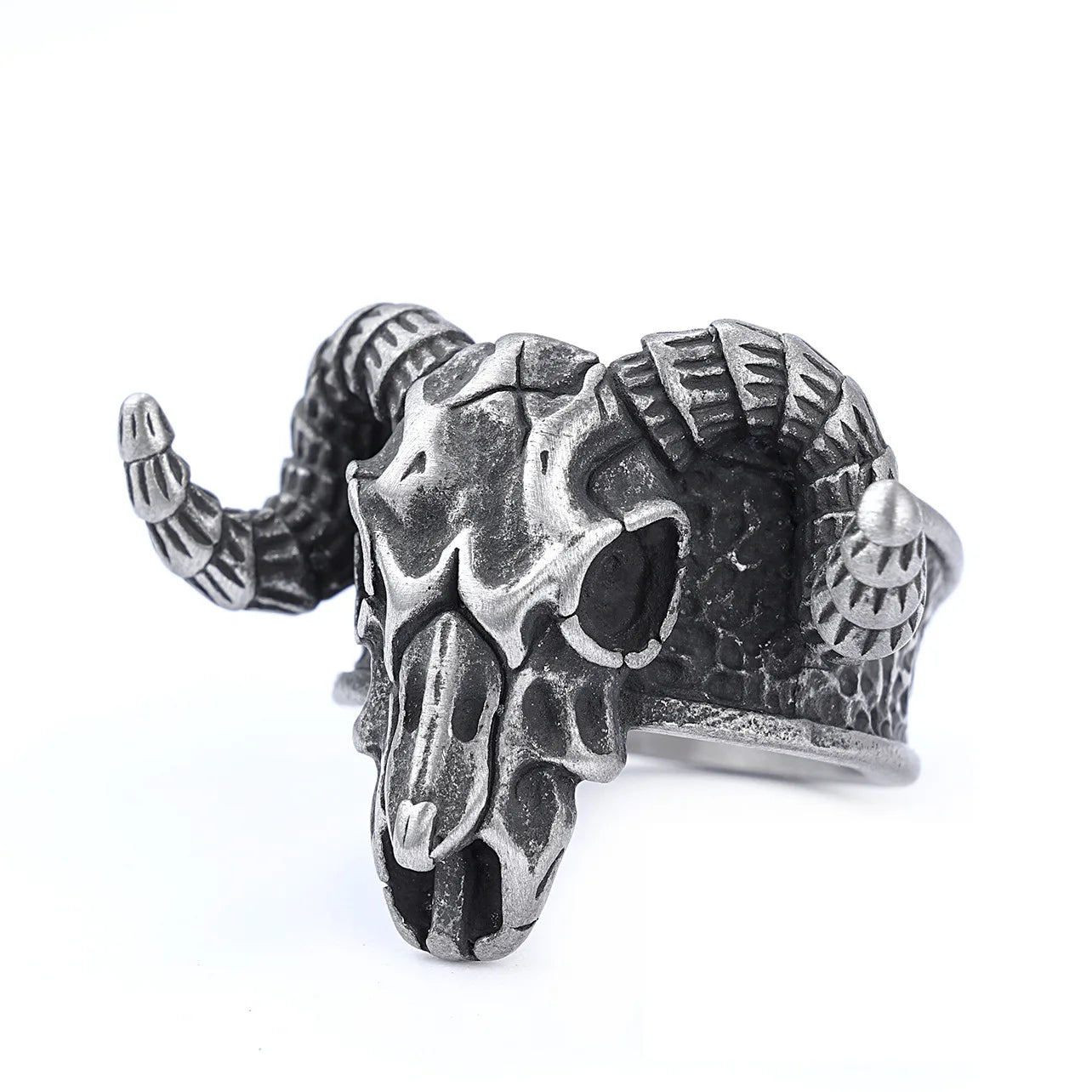 Viking Ram Skull Ring