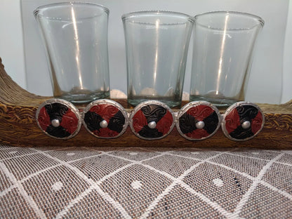 Viking Ship Shot Glass Set