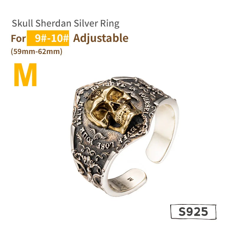 Soul Awakening Skull Ring - 925 Sterling Silver