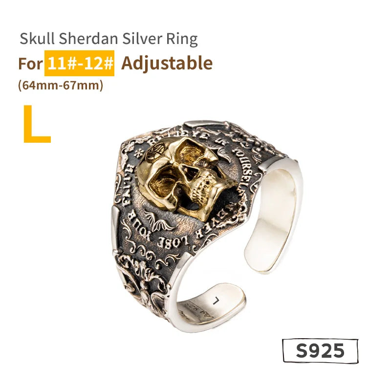 Soul Awakening Skull Ring - 925 Sterling Silver