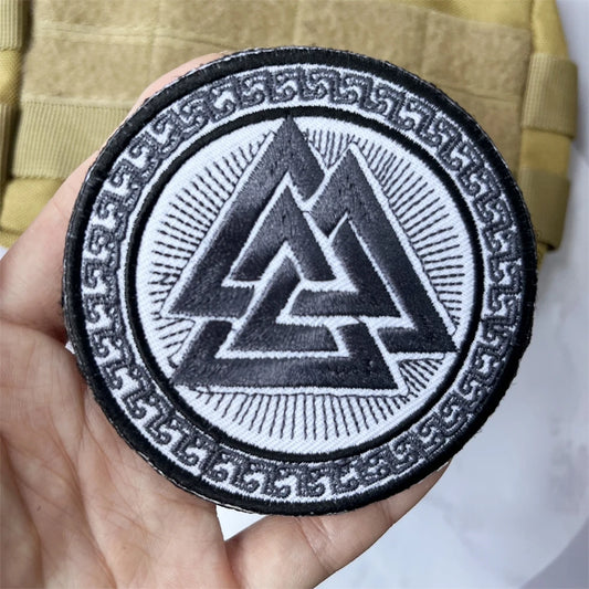 Valknut Viking Rune Embroidered Tactical Patch