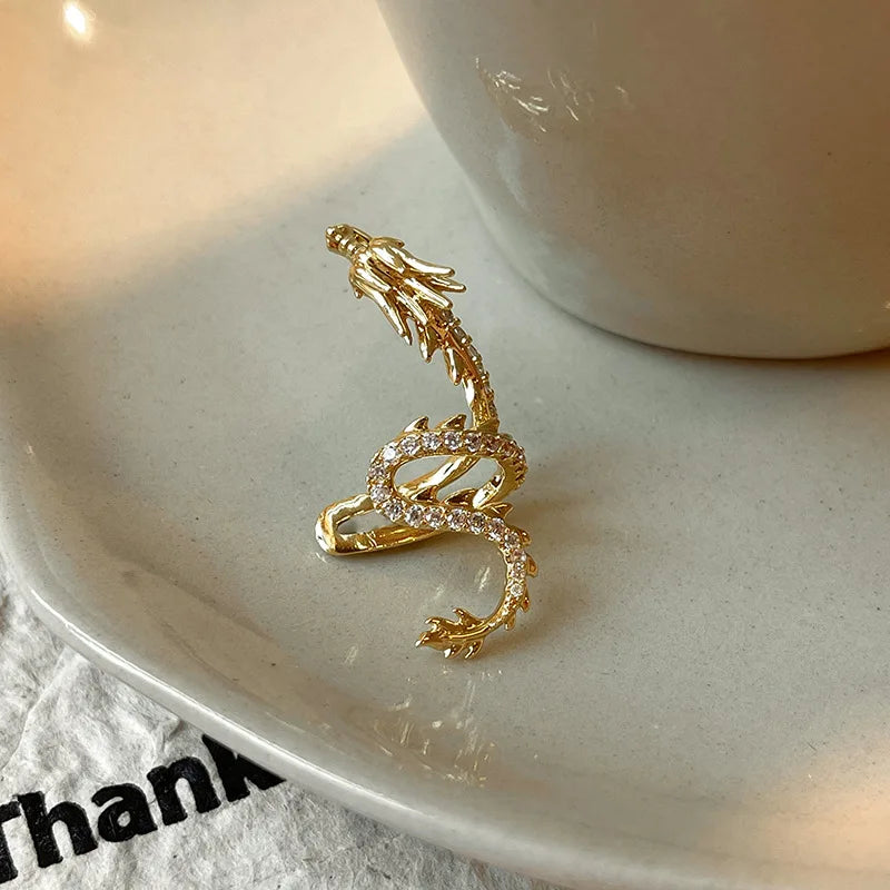 Elegant Dragon Ear Cuff Earring