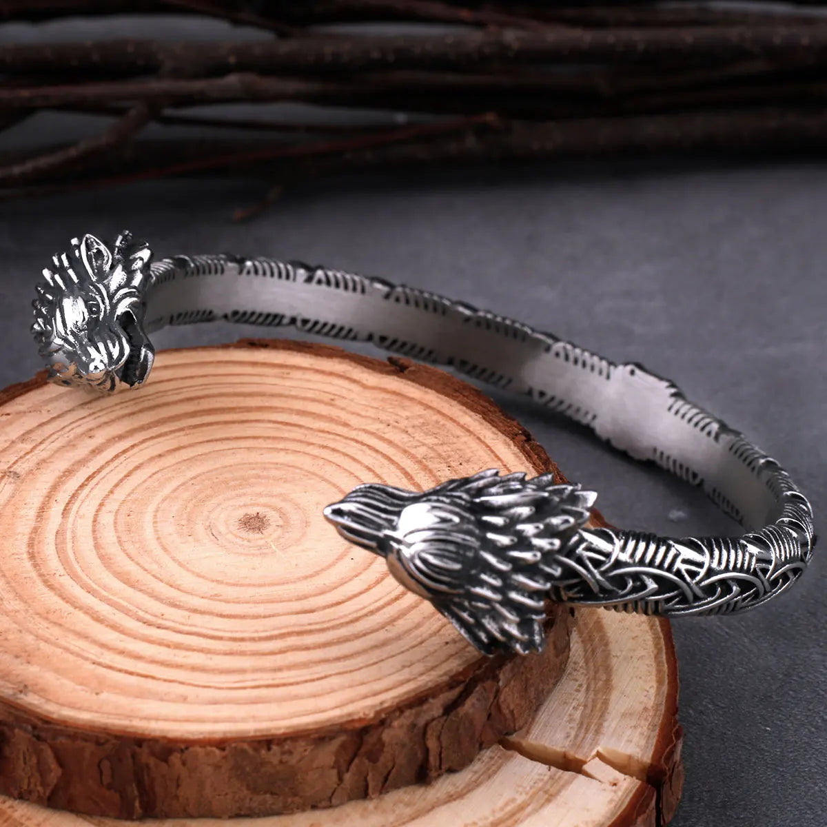 Dragon Head Cuff Bracelet