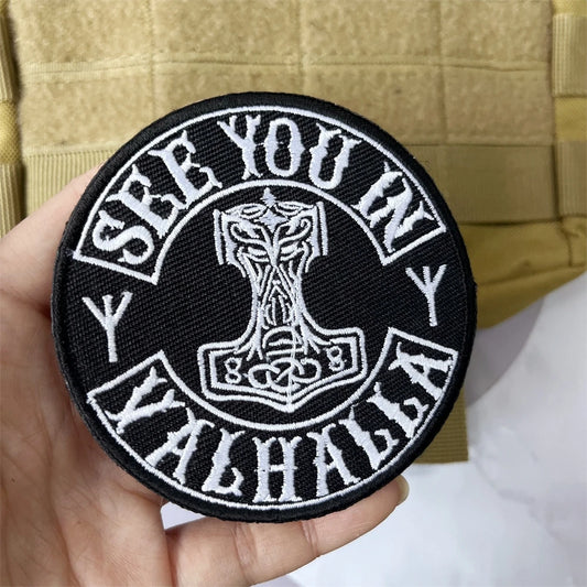 "See You in Valhalla" Embroidered Tactical Patch