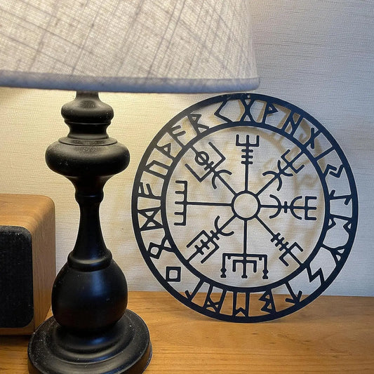 Viking Vegvisir Rune Metal Wall Art