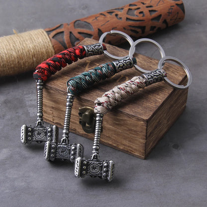 Mjolnir Paracord Keychain