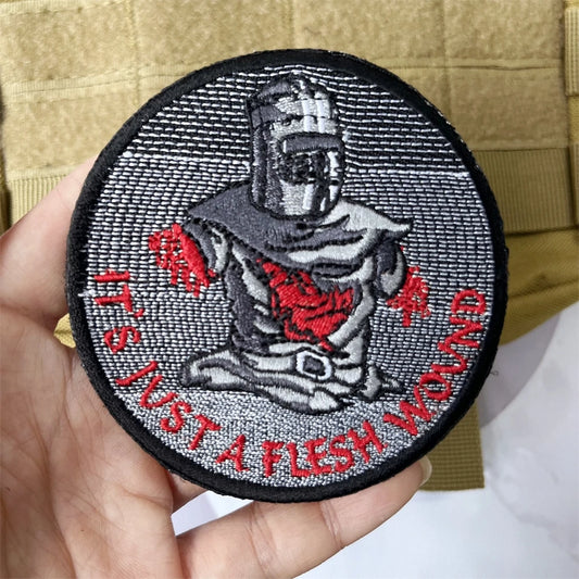 "It's Just a Flesh Wound" Embroidered Tactical Patch