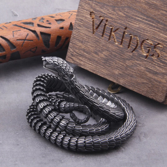 Viking Ouroboros Stainless Steel Necklace