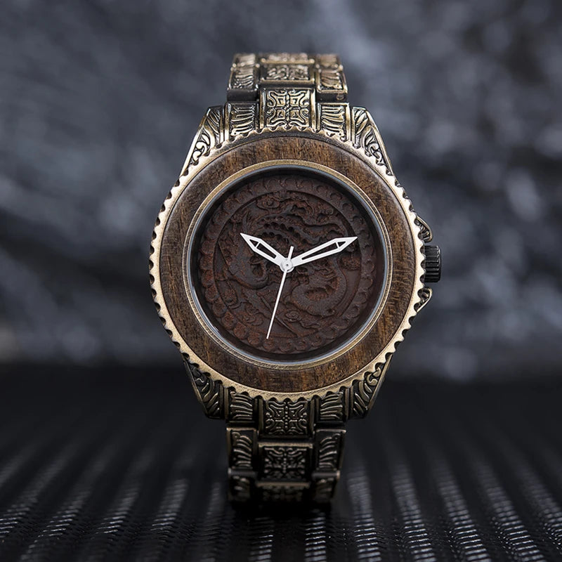 Jörmungandr Wooden Viking Wristwatch