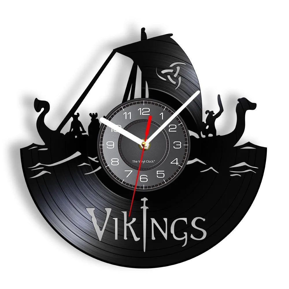 Vikings Ship RGB LED Wall Clock