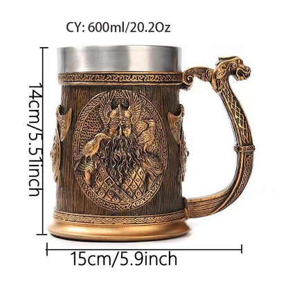 Thor & Odin Viking Tankard