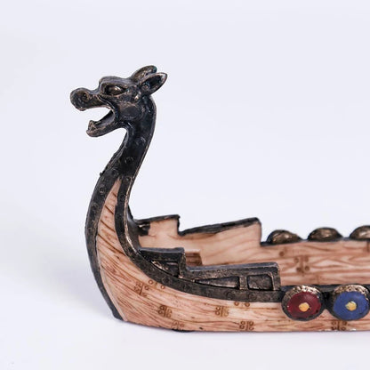 Viking Ship Dragon Boat Incense Holder