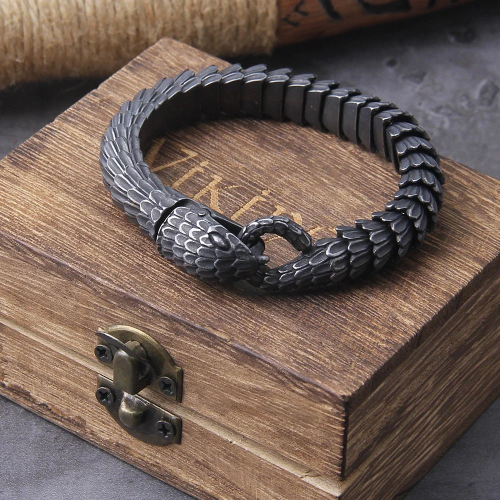 Ouroboros Snake Chain Bracelet