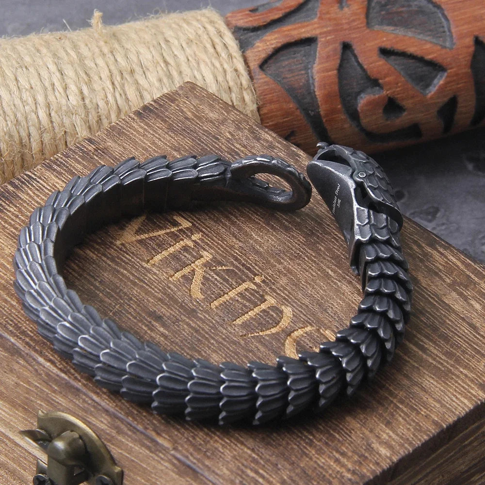 Ouroboros Snake Chain Bracelet