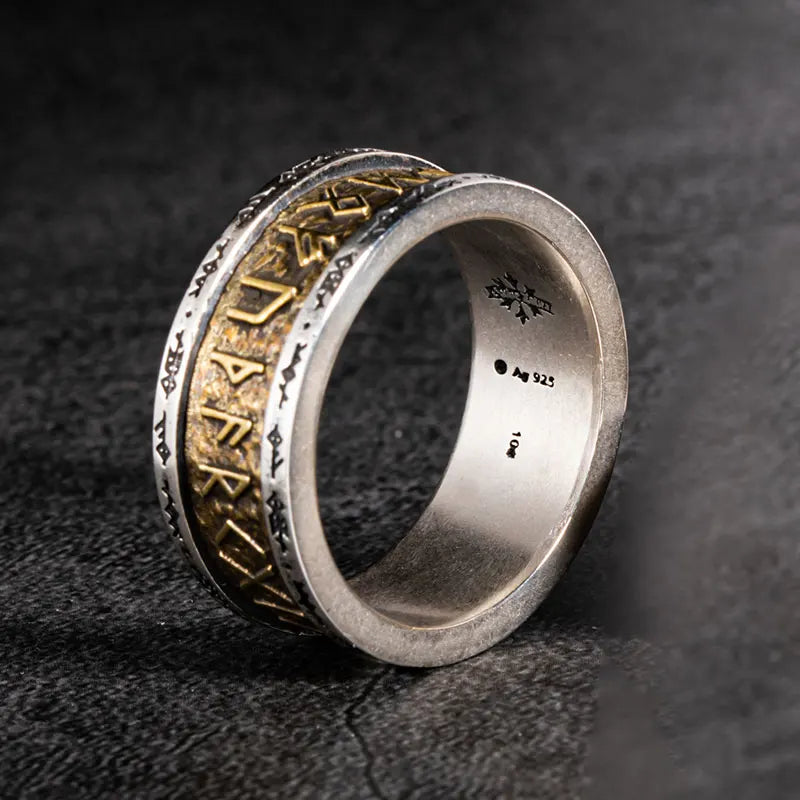 925 Silver Viking Rune Ring